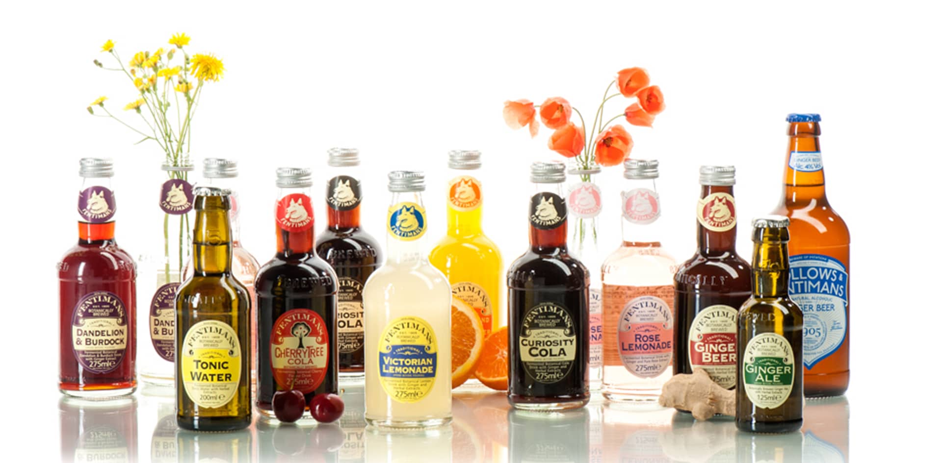 meerdere flessen van fentimans